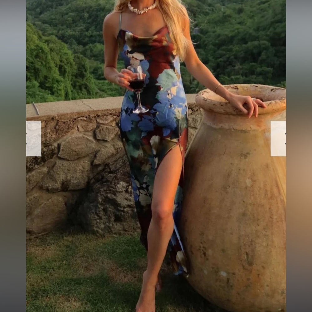 12th Tribe Floral Maxi Dress - Multicolor